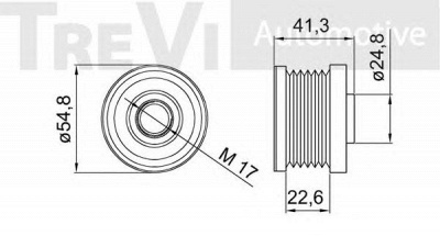TREVI AUTOMOTIVE ap1187 -  Механизм свободного хода генератора